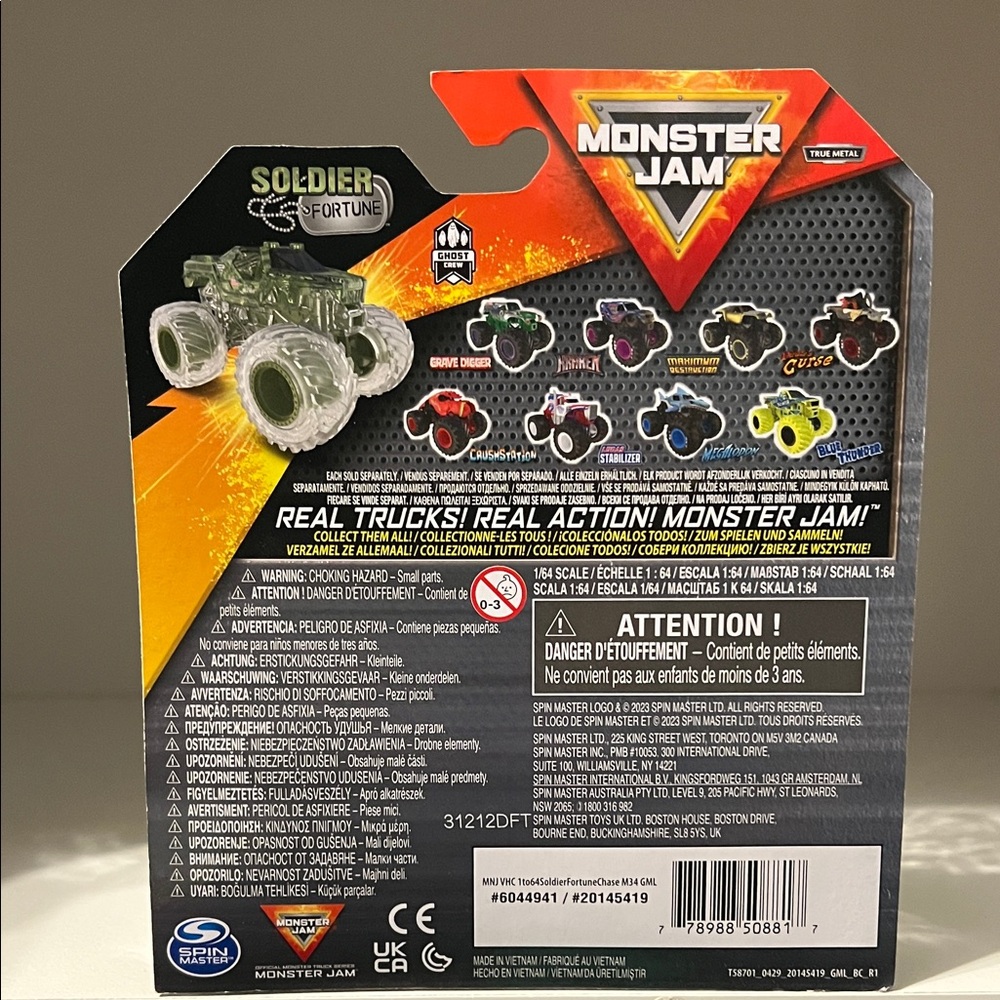 Monster Jam - Soldier Fortune Ghost Crew 2024 CHASE Series 34 / 1:64 Scale HTF - Picture 2 of 2